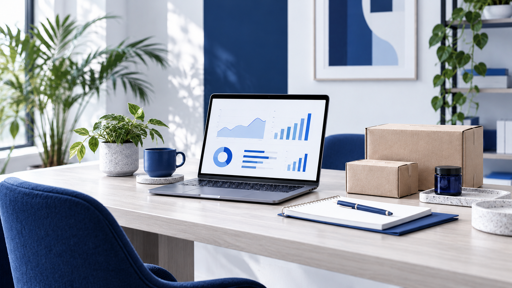 Illustrative e-commerce operations workspace
